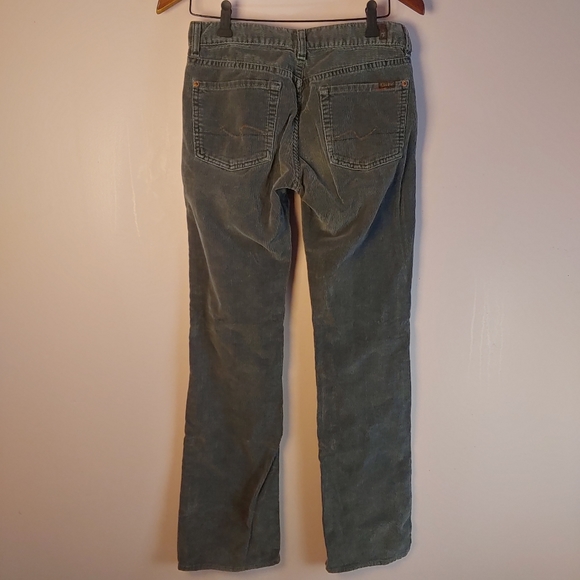 Seven For All Mankind gray bootcut corduroys size 28, made in the USA - Picture 2 of 6